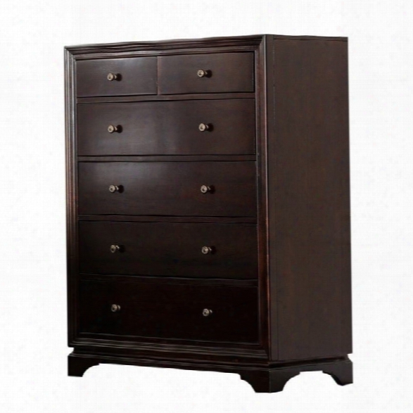 Abbyson Living Capriva 6 Drawer Chest In Brown