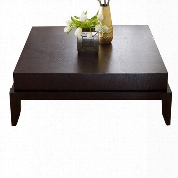 Abbyson Living Maytime Square Wood Coffee Table In Mahogany