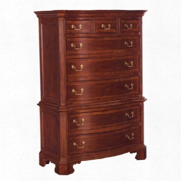 American Drew Cherry Grove 8 Drawer Chest In Antique Cherry