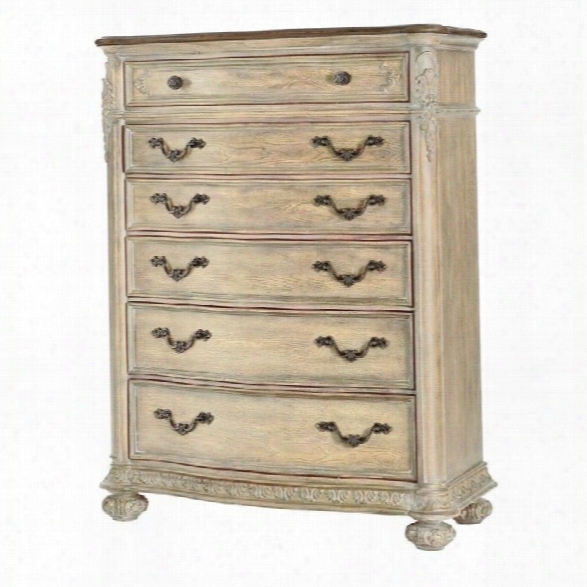 American Drew Jessica Mcclintock The Boutique 6 Drawer Chest In White Veil