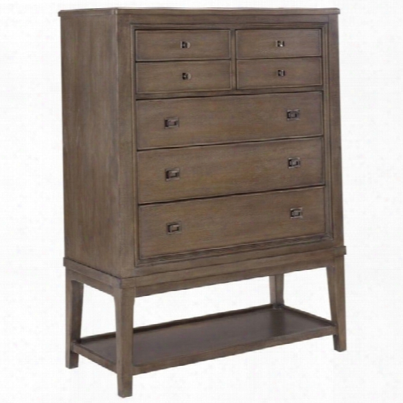 American Drew Park Studio 7 Drawer Wood Chest In Taupe