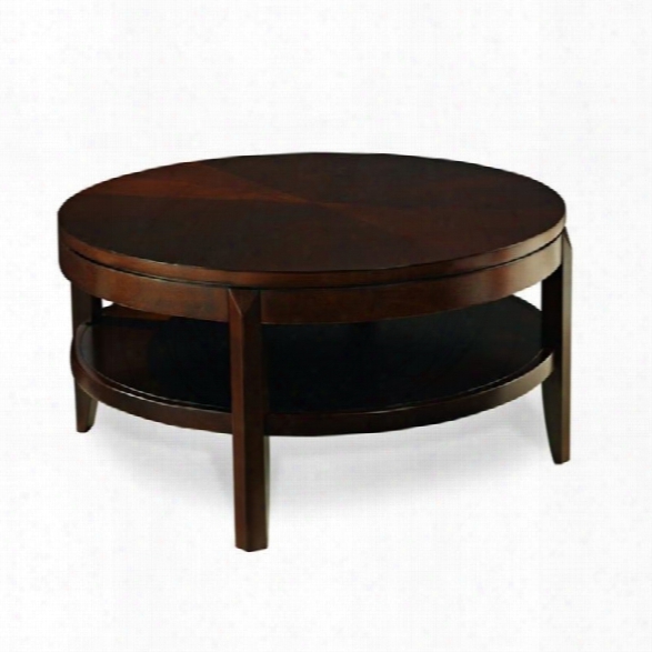 American Drew Tribecca Round Wood Top Cocktail Table