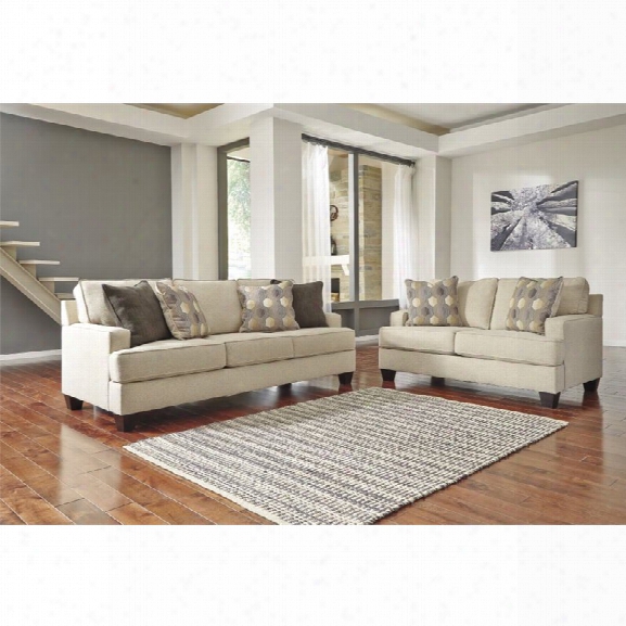 Ashley Brielyn 2 Piece Sofa Set In Linen