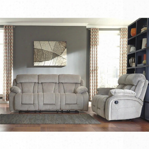 Ashley Stricklin 2 Piece Sofa Set In Pebble