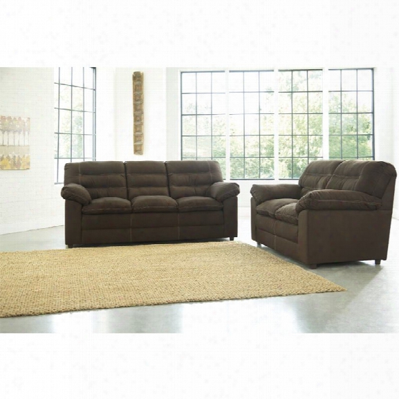 Ashley Talut 2 Piece Sofa Set In Cafe