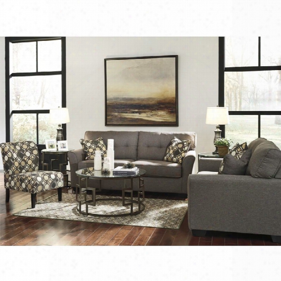 Ashley Tibbee 3 Piece Sofa Set In Slate