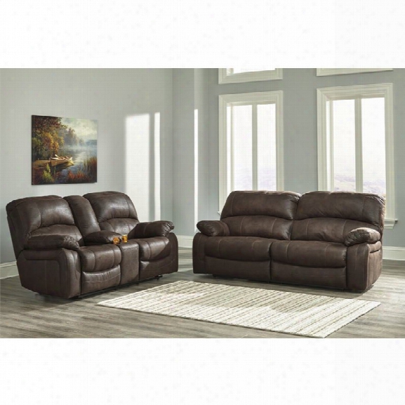 Ashley Zavier 2 Piece Sofa Set In Truffle