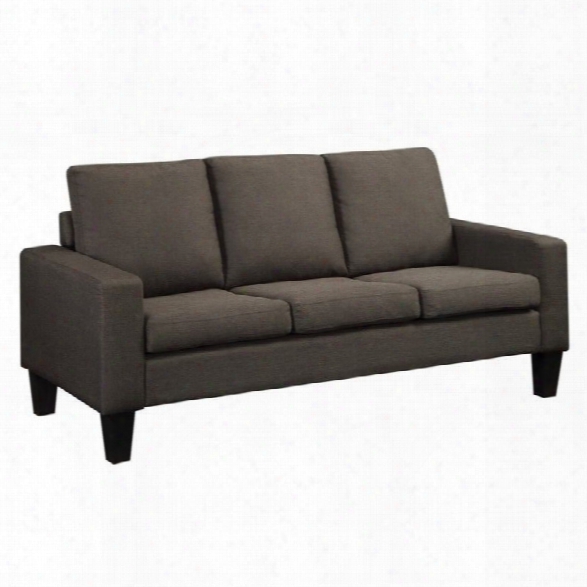 Coaster Bachman Linen Sofa In Gray