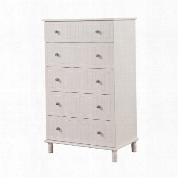 Coaster Bethany 5 Drawer Chest In White