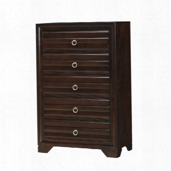 Coaster Bryce 5 Drawer Chest In Cappuccino