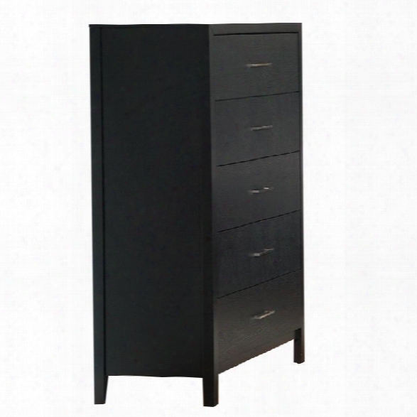 Coaster Grove 5 Drawer Chest In Black Finish