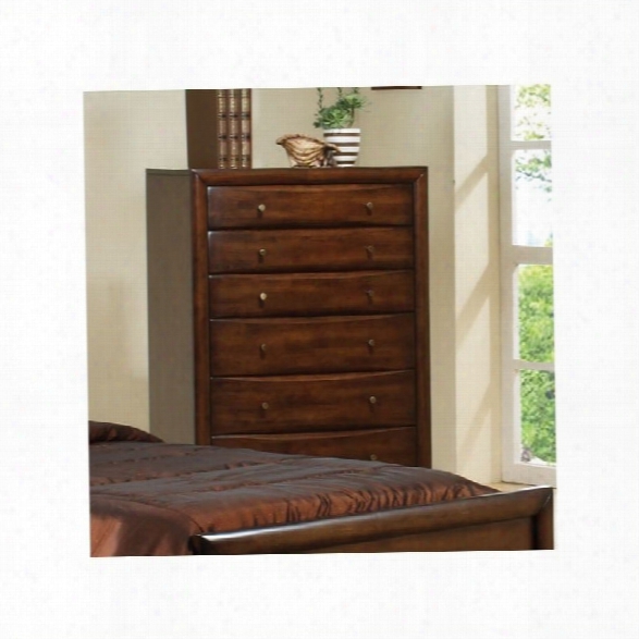 Coaster Hillary And Scottsdale 6 Drawer Chest In Warm Brown Finish