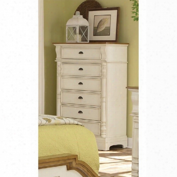 Coaster Oleta 6 Drawer Chest In Buttermilk