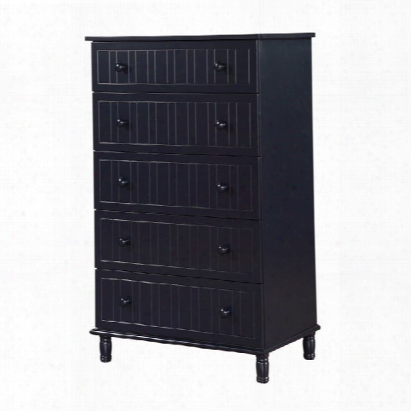 Coaster Zachary 5 Drawer Chest In Navy Blue