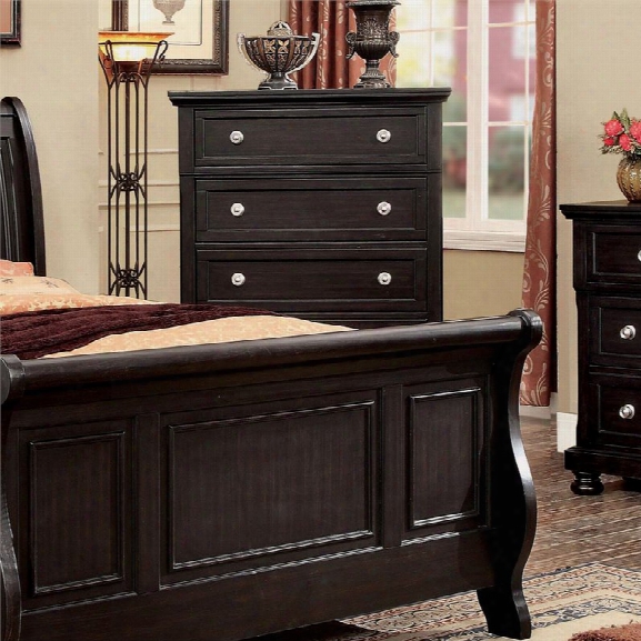 Furniture Of America Stillo 5 Drawer Chest In Espresso