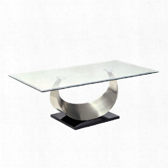 Furniture Of America Suse Coffee Table In Satin Plated