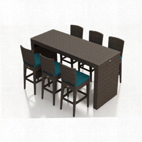 Harmonia Living Arden 7 Piece Pub Set In Spectrum Peacock