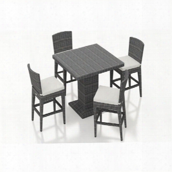 Harmonia Living District 5 Piece Pub Set In Canvas Natural