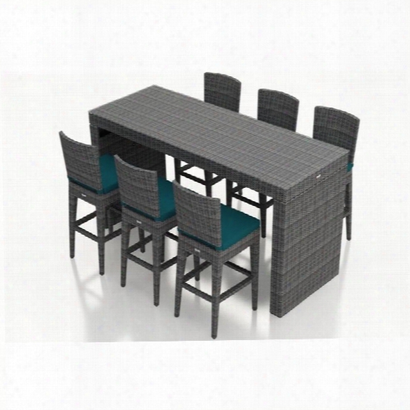 Harmonia Living District 7 Piece Pub Set In Spectrum Peacock