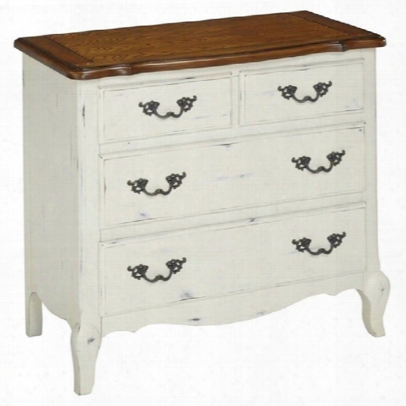 Home Styles French Countryside Drawer Chest In Oak And Rubbed White