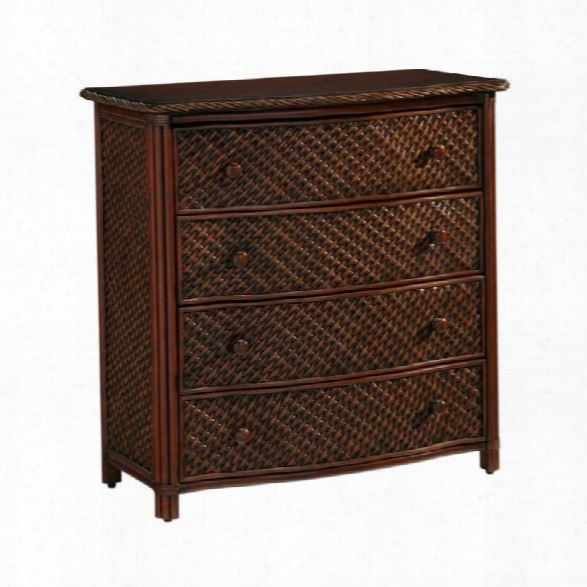 Home Styles Marco Island 4 Drawer Chest In Refnied Cinnamon Finish