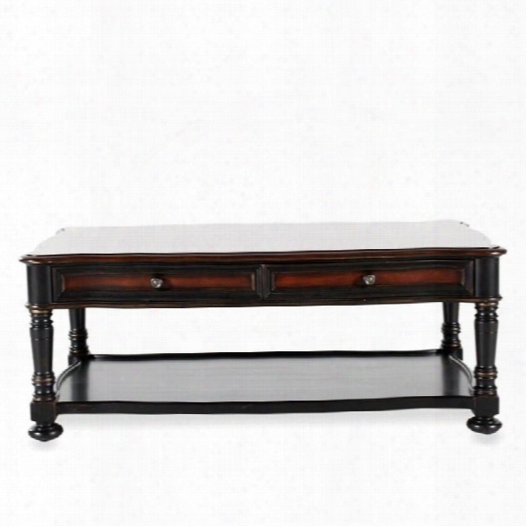 Hooker Furniture Preston Ridge Rectangular Wood Top Cocktail Table