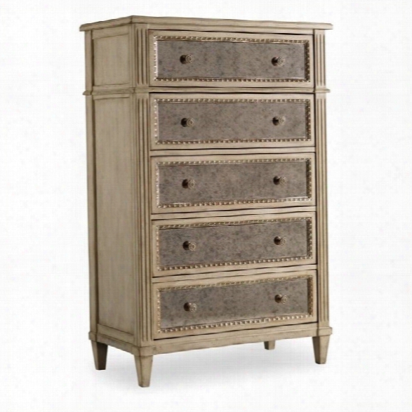Hooker Furniture Sanctuary Five Drawer Chest In Pearl Essence
