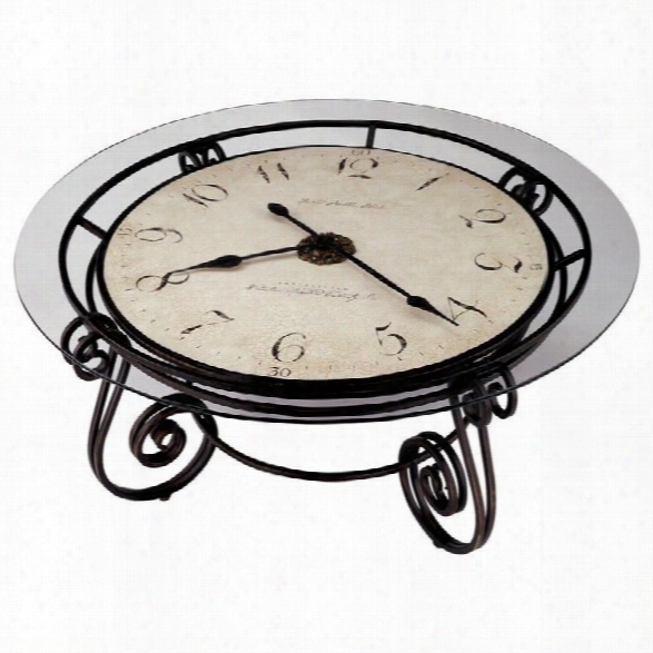 Howard Miller Ravenna Round Coffee Table Clock