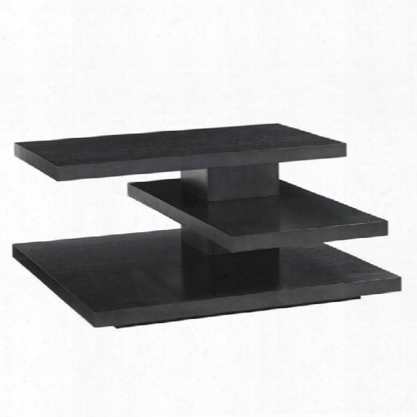 Lexington Carrera Evora Square Wood Coffee Table In Carbon Gray