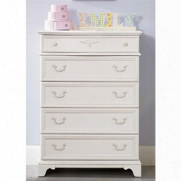 Liberty Furniture Arielle 5 Drawer Chest In Antique White