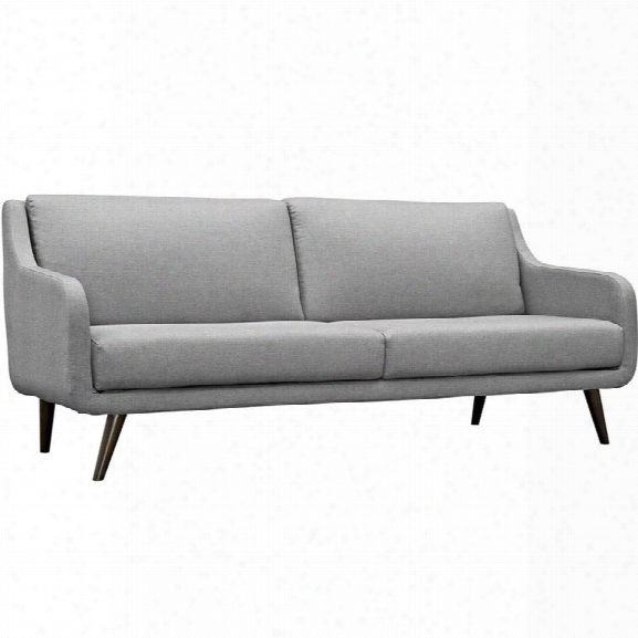 Maklaine Fabric Sofa In Light Gray