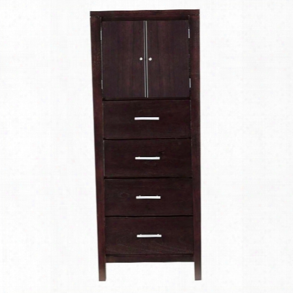 Modus Nevis 4 Drawer Lingerie Chest In Espresso Finish