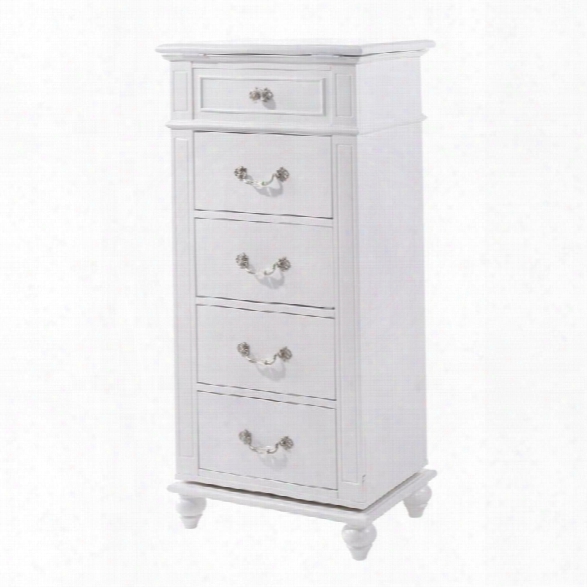 Picket House Furnishings Annie 4 Drawer Swivel Lingerie Chest In White