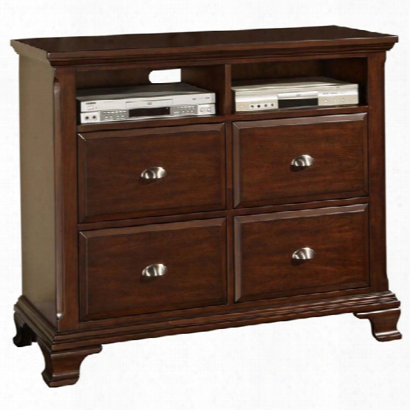 Picket House Furnishings Brinley 4 Drawer Media Chest In Cherry