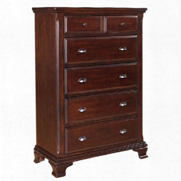 Picket House Furnishings Brinley 5 Drawer Chest In Cherry