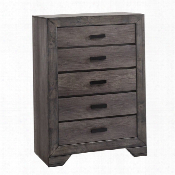 Picket House Furnishings Grayson 5 Drawer Chest In Gray Oak