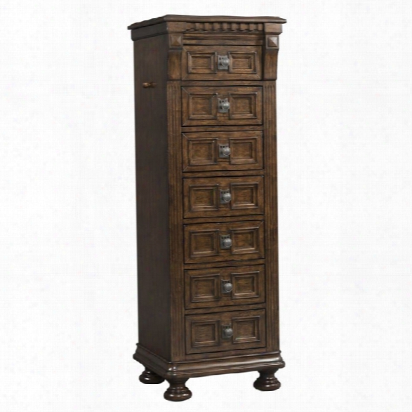 Picket House Furnishings Henry 7 Drawer Lingerie Chest In Walnut