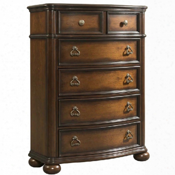 Picket House Furnishings Pentos 5 Drawer Chest In Chestnut