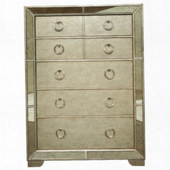 Pulaski Farrah 5 Drawer Chest In Gold