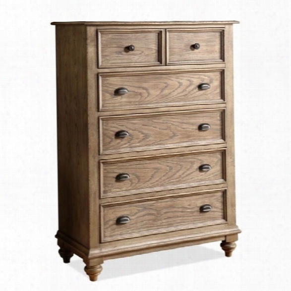 Riverside Furniture Coventry 5-drawer Chest In Driftwood