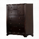 Abbyson Living Capriva 6 Drawer Chest in Brown