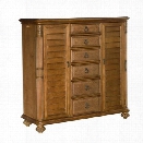 American Drew Grand Isle 6 Drawer Dressing Chest in Amber Finish