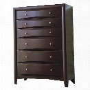 Coaster Six Drawer Chest in Rich Cappuccino Finish