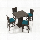 Harmonia Living Arden 5 Piece Pub Set in Spectrum Peacock