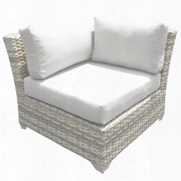 Tkc Fairmont Corner Patio Chair In White (set Of 2)