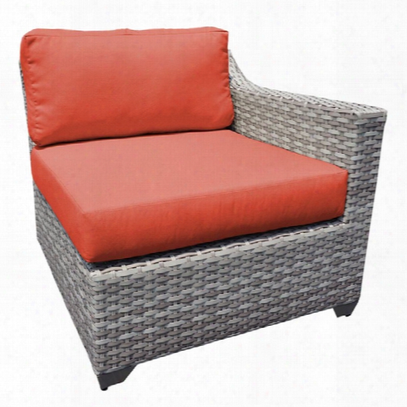 Tkc Fairmont Left Arm Patio Chair In Orange