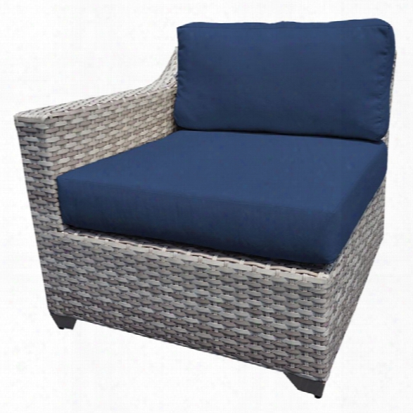 Tkc Fairmont Right Arm Patio Chair In Navy