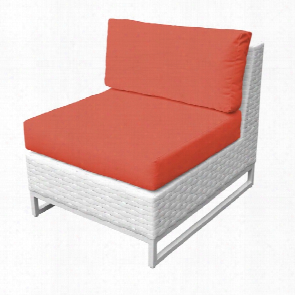 Tkc Miami Armless Patio Chair In Orange (set Of 2)