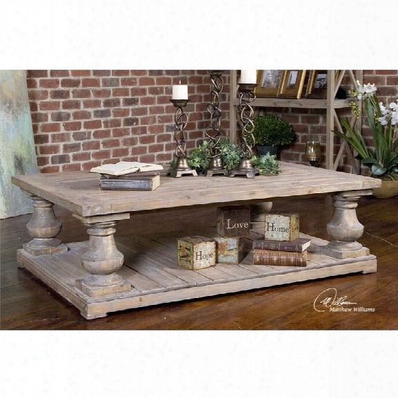 Uttermost Stratford Coffee Table In Stony Gray Wash