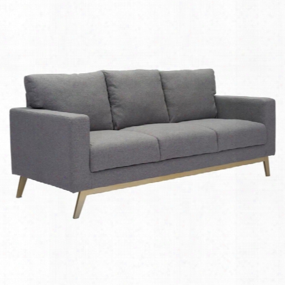 Zuo Didactic Sofa In Light Gray